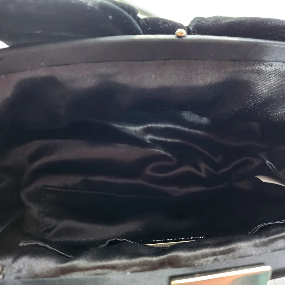 Banana Republic Unisex Black Velvet Bow Evening Silk Preowned‎ Excellent